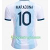 Billiga Fotbollströjor Argentina Diego Maradona 10 Hemma tröja Copa América 2019 Kortärmad